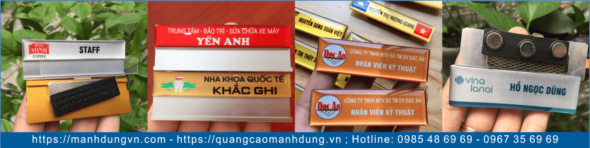 Mẫu Bảng Tên Nhân Viên Đẹp